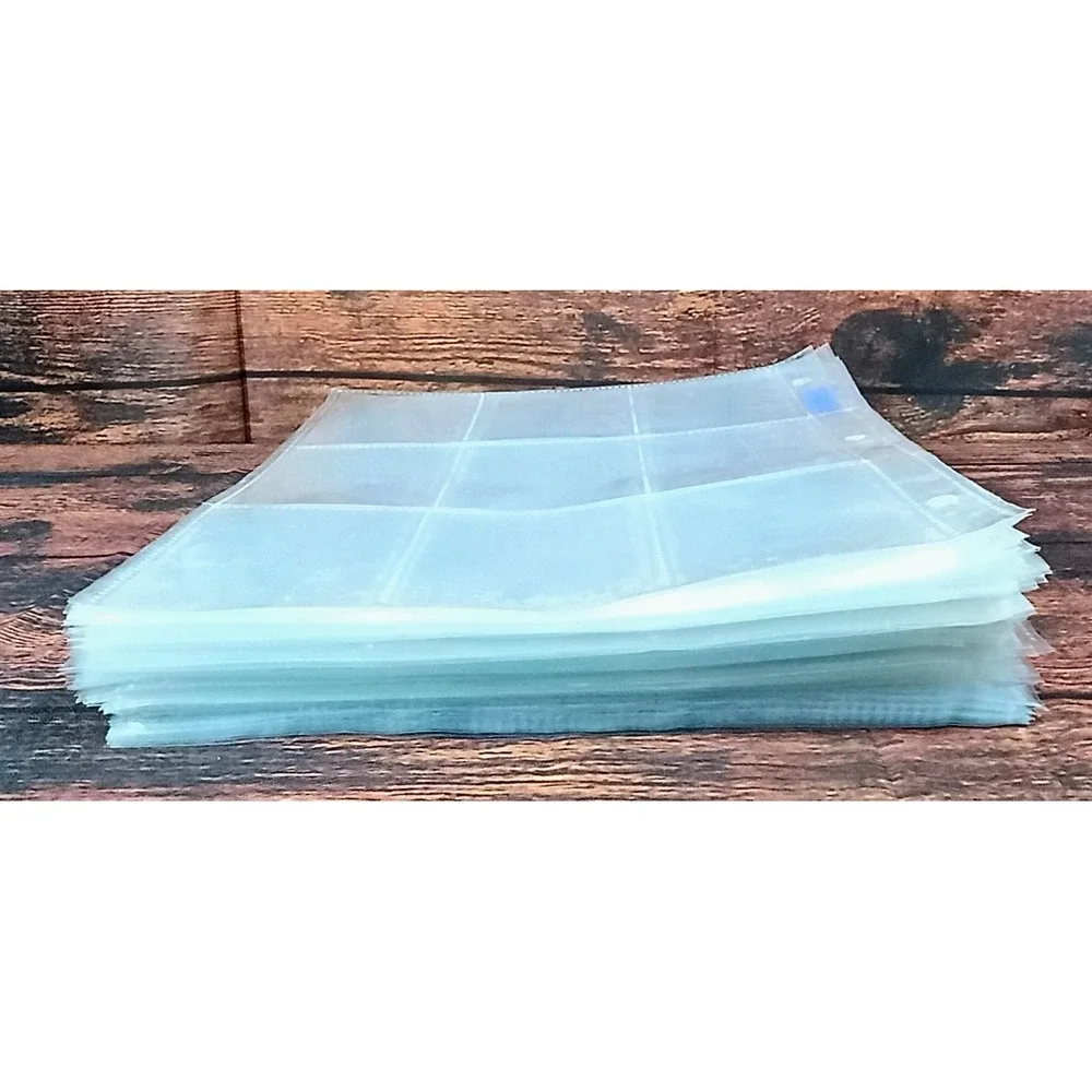 Pro-Gard 9 Pocket Trading Card Binder Pages Clear Storage Sheets 84 Count Lot
